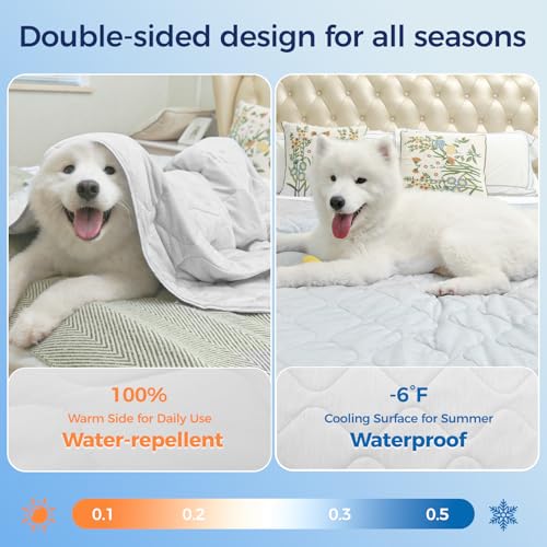 Rywell Cooling Blanket for Dogs, Large Dog Cooling Mat Q-Max>0.5, Durable&Versatile with Cooling&Soft Surfaces for All Sea...