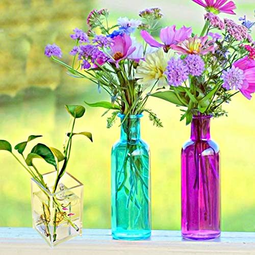 2 Pack Clear Acrylic Pencil Pen Holder Cup,Desk Accessories Holder,Makeup Brush Storage Organizer,Modern Design Desktop St...