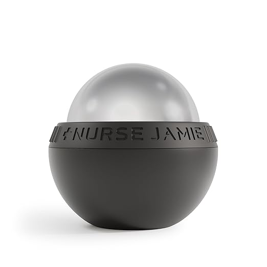 Nurse Jamie Super-Cryo Massaging Orb – Stainless Steel Roller for Face & Body – Long-Lasting Cooling & Warming Therapy for...