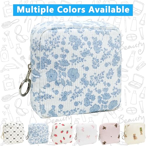 CasaRovela Period Bag for Girls, Corduroy Sanitary Napkin Storage Bag, Period Pouch & Tampon Holder, Feminine Care Organiz...