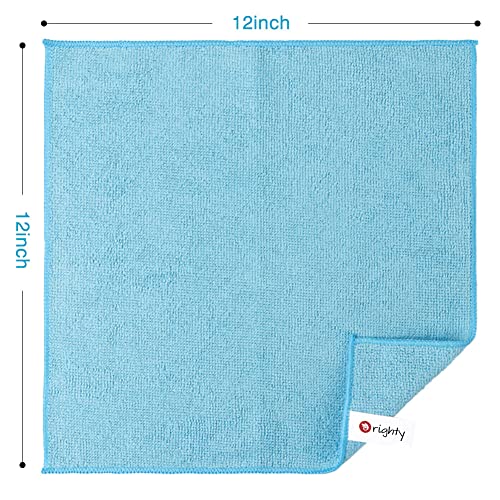 Orighty Microfiber Cleaning Cloth Pack of 12, Microfiber Towels for Cars, Highly Absorbent Car Cleaning Supplies, Lint Fre...