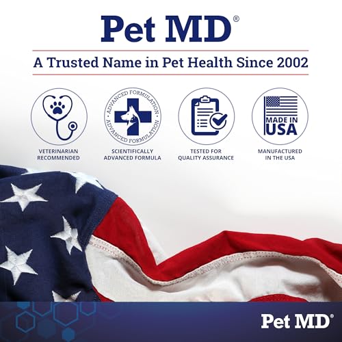 Pet MD Topical Spray for Dogs, Cats, and Horses with Essential Fatty Acids, Aloe and Vitamin E - 8 oz