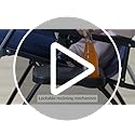 Amazon Basics Outdoor Textilene Adjustable Zero Gravity Folding Reclining Lounge Chair Set with Cup Holder, Side Table, He...