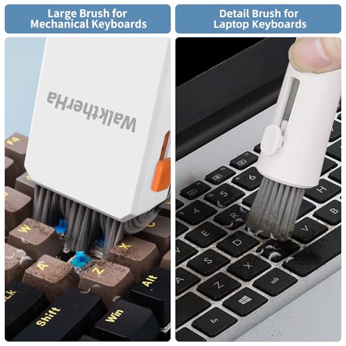 Keyboard Cleaner Laptop Cleaning Kit, All in One Keyboard Cleaning Kit with Car Screen Cleaner Spray, Retractable Detailin...