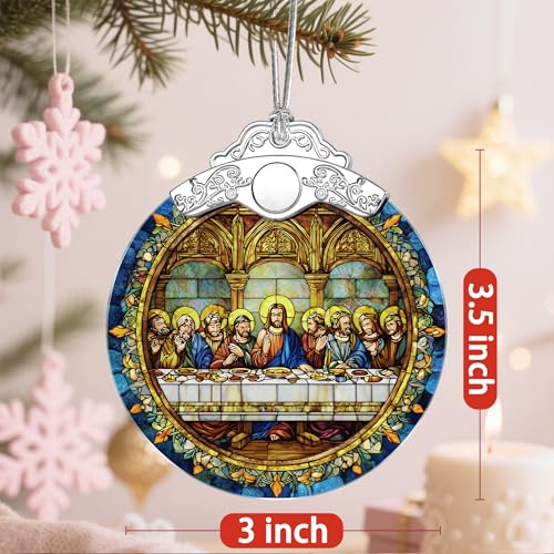 Christian Religious Christmas Ornaments - The Last Supper Ornament | Christmas Tree Ornament | Xmas Tree Decor - Spiritual...