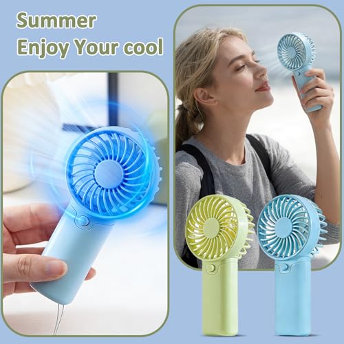 FZRMU Portable Handheld Fan, AAA Battery Powered Mini Fan, No Charging Needed, Quiet Personal Cooling Fan for Travel, Camp...