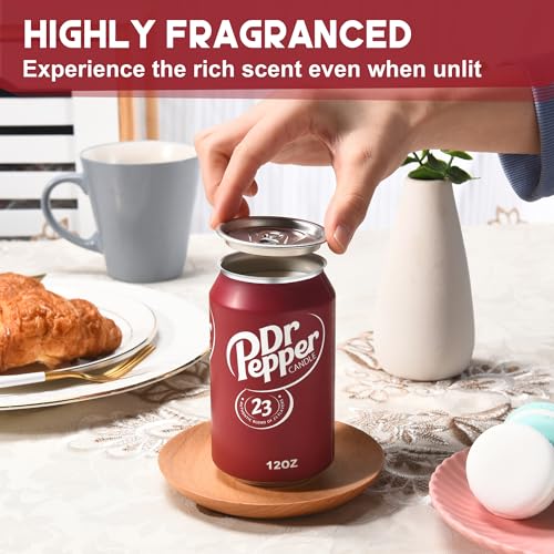 Doctor Pepper Candle - Smells Like the Real Soda - Cute Candles for Cool Gifts - Funny Candles for Any Occasion - Cute Thi...