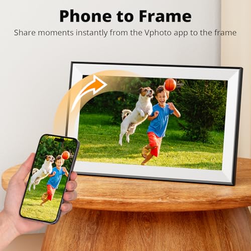 Dragon Touch 15.6 Inch Large Digital Picture Frame - WiFi Digital Photo Frame with 32GB Storage, FHD 1080P Touch Screen, A...