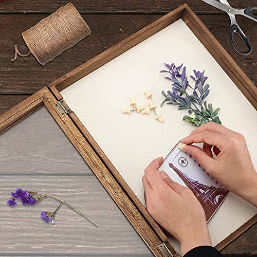 TJ.MOREE Shadow Box Display Case 11 x 14 Shadowbox Frame with Linen Back Memorabilia Bouquet Medals Photos Memory Box for ...