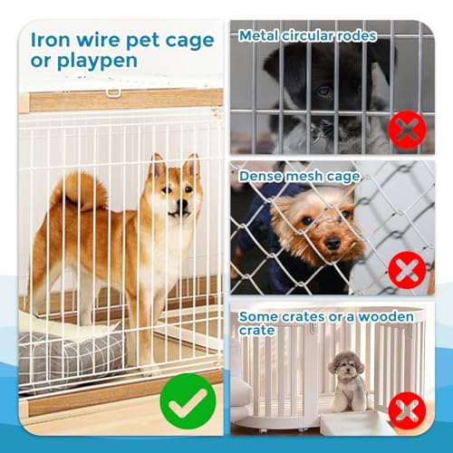 VANNON 16oz Pet Water Bottle, Gravity Dog Water Bowl Dispenser for Cage, Anti-Overflow Water Dispenser for Small Dogs, Cat...