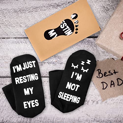 FilmHOO Birthday Gifts for Men Fathers Day Dad Gifts for Dad from Daughter Son Wife Easter Mens Funny Socks for Him