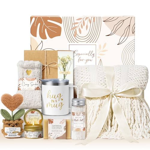 Self Care Gifts Get Well Soon Gift Baskets for Women, Mothers Day Birthday Gifts for Women Care Package, Unique Sympathy G...