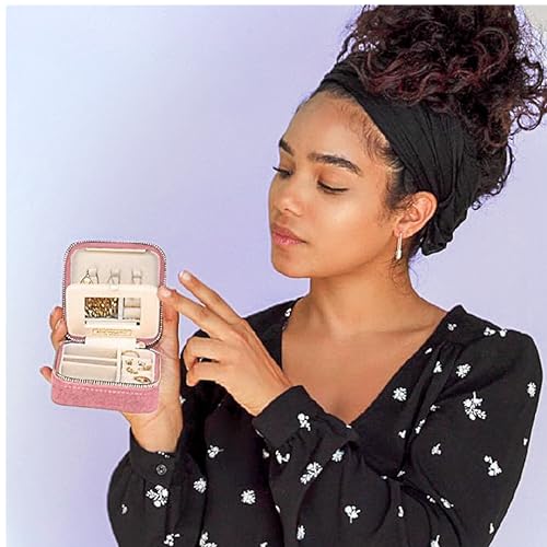 Benevolence LA Plush Velvet Jewelry Box | Travel Jewelry Case Organizer with Mirror | Featured in Oprah's Favorite Things...