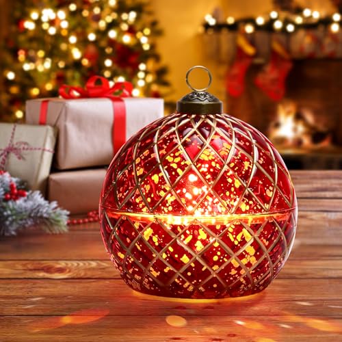 Birthday Glass Flameless LED Candles Wedding Decorative Light Birthday Gift for Her,Battery Operated Flickering Electric L...