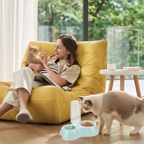 Kitten Starter Kit - 16 Pcs Cat Essentials Set Includes Litter Box, Toys, Collars, Scratch Pad, Nail File, Automatic Feed ...
