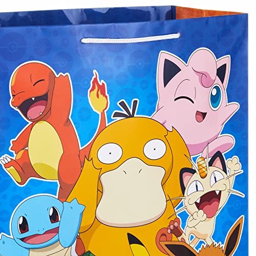 Hallmark Pokémon Gift Bag Bundle (9" Medium PokéBall and 15" Extra Large Pikachu) for Kids, Birthdays, Christmas, Valentin...