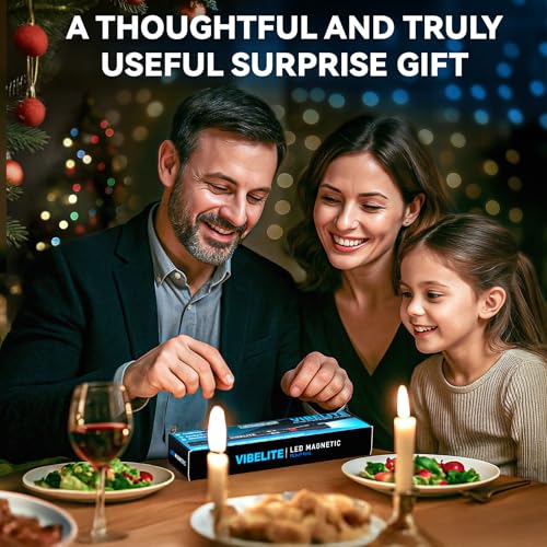 VIBELITE Extendable Magnetic Flashlight with Telescoping Magnet Pickup Tool-Cool Gadget Gifts for Men, Women, Him, Teen Bo...