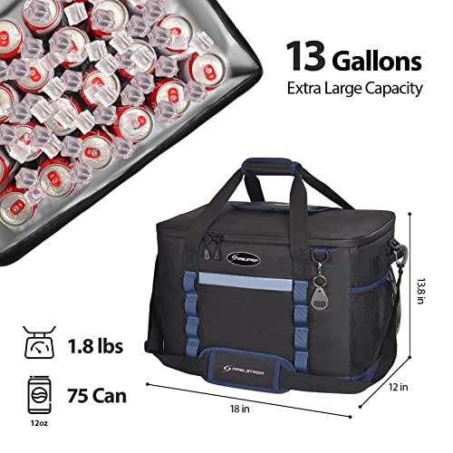 Maelstrom Collapsible Soft Cooler Bag,35/55/75 Cans Beach Cooler with Flip Top Lid, Ice Chest, Leakproof & Portable for Be...