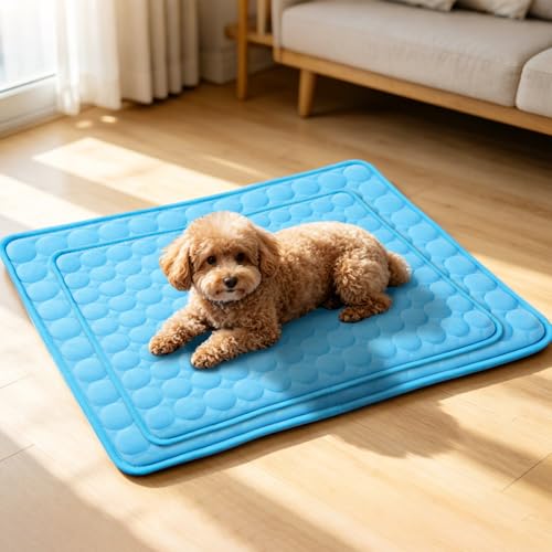 MeiLiMiYu Dog Cooling Mat 2026 Upgraded Arc-Chill Cooling Dog Bed Mat, Washable Pet Cooling Pad (Q-Max>0.4) Cooling Mat fo...