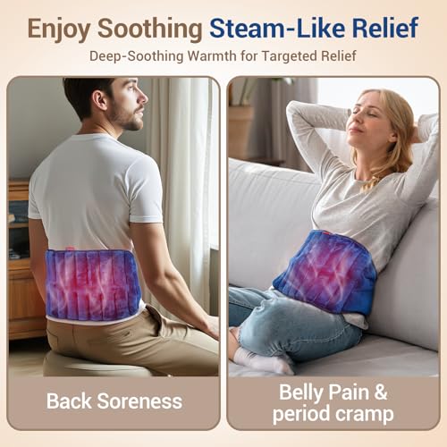 Comfytemp Microwave Moist Heating Pad for Back Pain Relief, Sciatica Recovery Must Have, Microwavable Hot Therapy for Lowe...