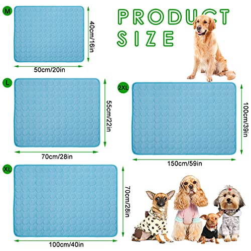 Jaaytct Cooling Mat for Dogs & Cats, Q-Max>0.4 Washable Cooling Pad for Small, Medium, Large & XL Pets, Portable Non-Slip ...