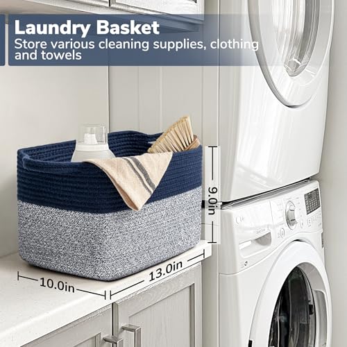 Goodpick Cube Storage Bins - Shelf Baskets for Towel Book Clothes, Closet Storage Bins for Office Woven Toy Basket for She...