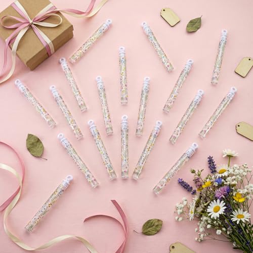 Rotatingpals 32 Pcs Wild Flower Bubble Wands Sweet Bubbles Party Favors for Adult Valentine Anniversaries Celebration Wedd...