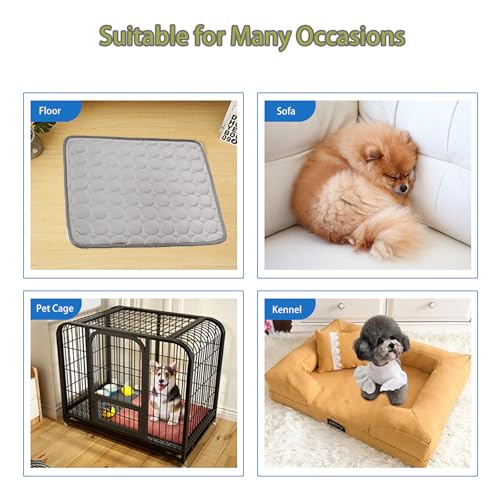 Gocikiko Pet Cooling Mat for Dogs & Cats, Washable Portable Cooling Pad - Indoor Outdoor Sleeping Mat, Keep Cool for Pets...