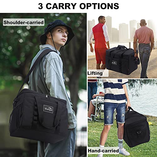 Cooler Bag 48-Can Insulated Leakproof Soft Cooler Large Collapsible Portable Travel Cooler Bags 32L for Picnic, Waterproof...