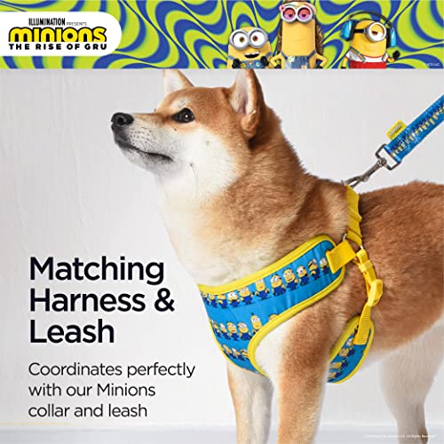 Minions Dog Harness, Large, Blue Minions in a Row | Comfortable Mesh No-Pull Dog Harness| Gifts for Minions Fans and Their...