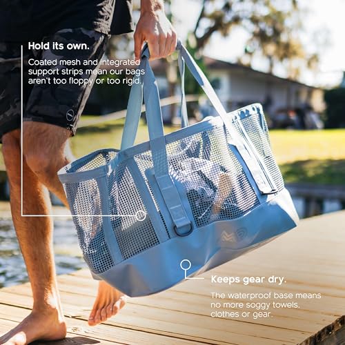 MISSION Boat Gear CASSI Heavy-Duty Outdoor Tote and Waterproof Marine-Grade Mesh Boat Bags