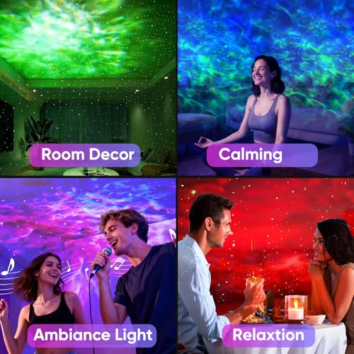 Astronaut Galaxy Star Projector Light, Aurora LED Night Light Lamp for Bedroom,Adults Kids Room Decor, Space Starry Nebula...