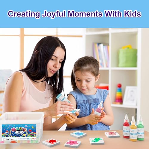Kiditos Magic Water Elf Toy Kit for Kids, Make Your Own Magic Water Pets, DIY Sensory Craft Kit with 10 Magic Gels & 6 Mol...