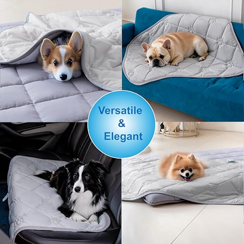 Popfavor Pet Cooling Mat for Dogs Cats Summer Self Cooling Pad,Extra Large Dog Cooling Mat, Q-Max>0.4,Cooling Fabric Washa...