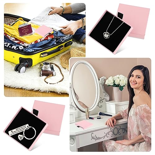 Yolev 2 Pack Jewelry Gift Boxes Cardboard Jewelry Boxes, 2.9x3.1x0.7Inch Small Gift Boxes for Bracelets Earrings Necklaces...