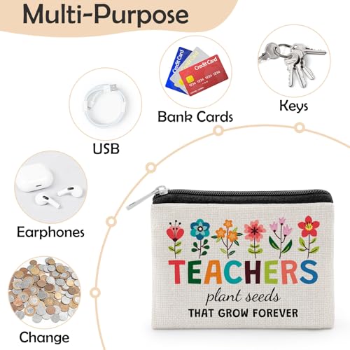 Teacher Appreciation Gifts for Women Best Teacher Gifts Coin Purse Thank You Gift for Teachers Daycare Teachers Gift Teach...