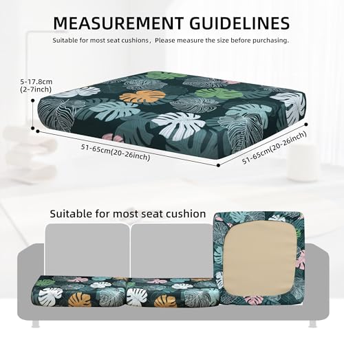 SUKAIKEQA Outdoor Cushion Covers Set,8PCS Patio Furniture Couch Seat Slipcovers, Replacement for Sofa Sectional Chair(Cove...