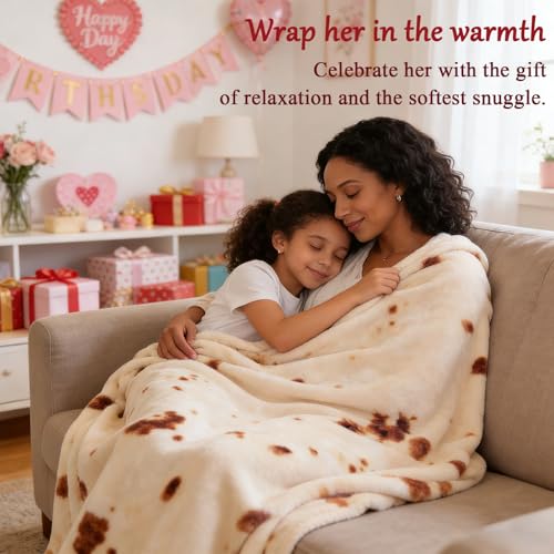 SeaRoomy Burritos Tortilla Blanket, Realistic Food Wrap Blanket Double Sided, Novelty Funny Tortilla Round Soft Blankets (...
