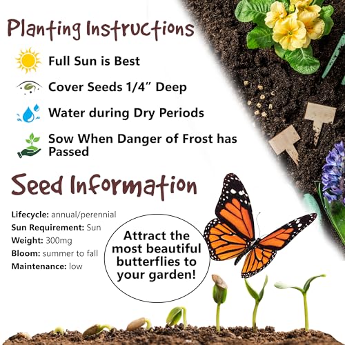 Thank You Seed Packets | 20 Pre-Filled Wildflower Seed Favors for Guests | Party Favors for Wedding Bridal Shower Baby Sho...