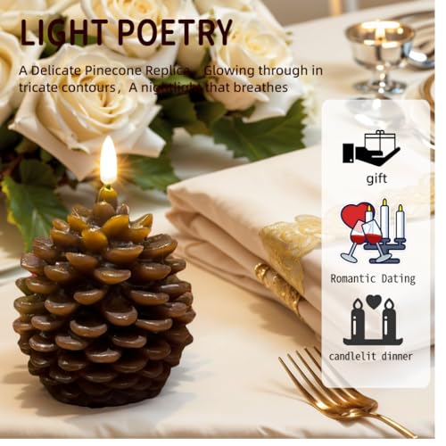 xin ming Flameless Candles, Battery Operated LED Candles with Timer, Dimmable Warm White Flickering Light, Ideal for Rusti...