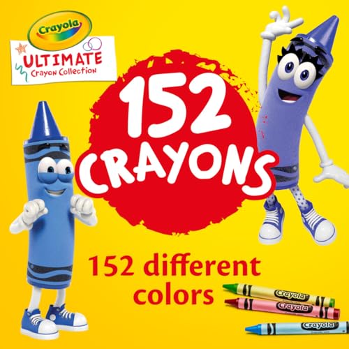Crayola Ultimate Crayon Box Collection (152ct), Bulk Kids Crayon Caddy, Classic & Glitter Colors, Coloring Book Supplies, ...