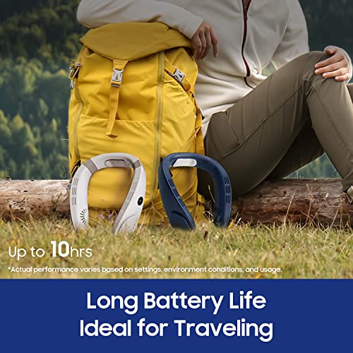 HomePlus Cooling Neck Fan, 2-in-1 Neck Air Conditioner Portable Rechargeable, Wearable Personal Fan, 4400mAh Large Batter...