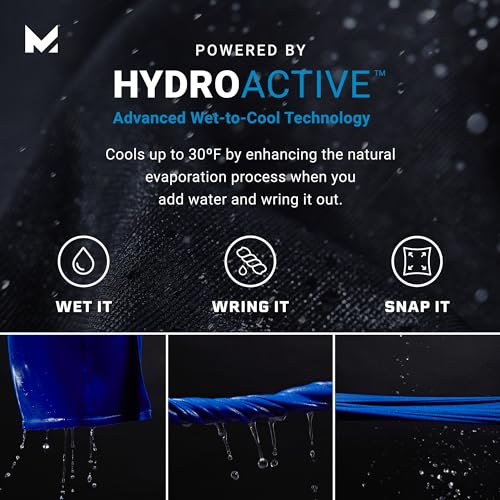 MISSION Cooling Hoodie Towel, Evaporative Cool Technology, Cools Instantly When Wet, UPF 50 Sun Protection, Contours Your ...