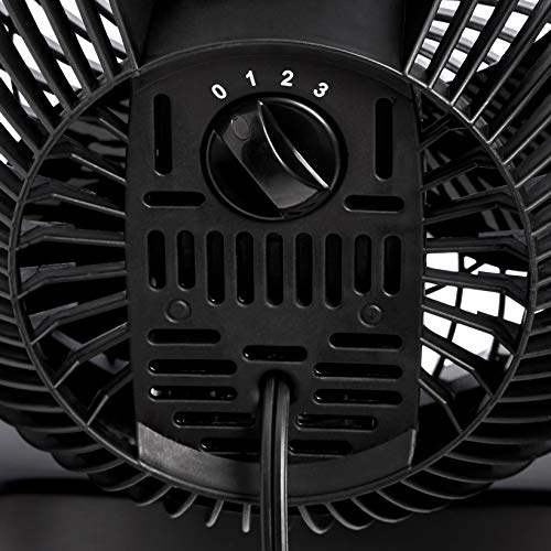 Amazon Basics Air Circulator Desk Fan for Bedroom, Home and Office, 90-Degree Tilt Head, 3 Speed Settings, Cooling, 35 Wat...