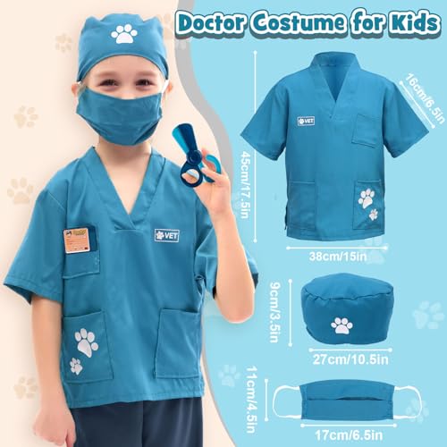 B Bascolor 22Pcs Dog Toys for Kids Vet Doctor Kit,Walking Barking Electronic Interactive Husky Dog Toy,Veterinarian Playse...