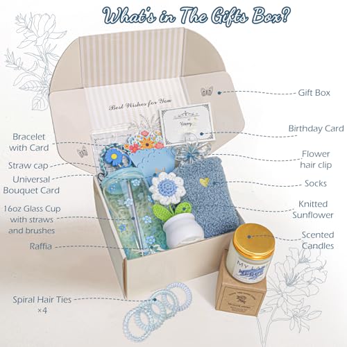 Happy Birthday Gifts for Teen Girls Women, Unique Mothers Day Gifts for Mom, Gift Baskets for Her Self Care Thank You Get ...