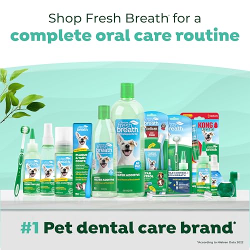 TropiClean Fresh Breath Oral Care Water Additive for Cats, 8oz - Dental Health Solution - Cat Breath Freshener - Plaque & ...
