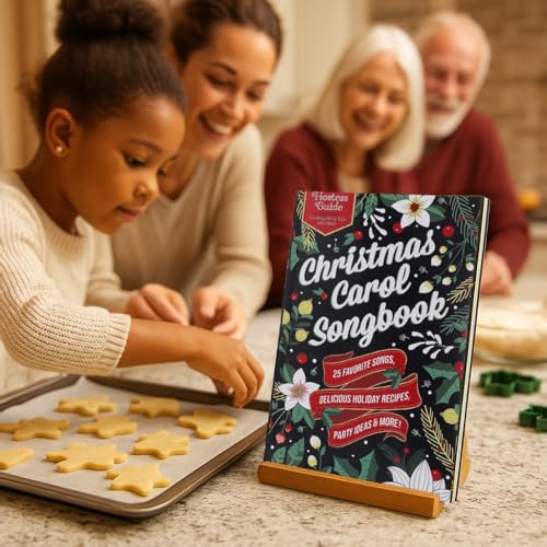 Leisure Arts Christmas Carol Songbook Set 2025 6pc – Holiday Collection with Hostess Guide, Recipes & Guest Books – Keepsa...