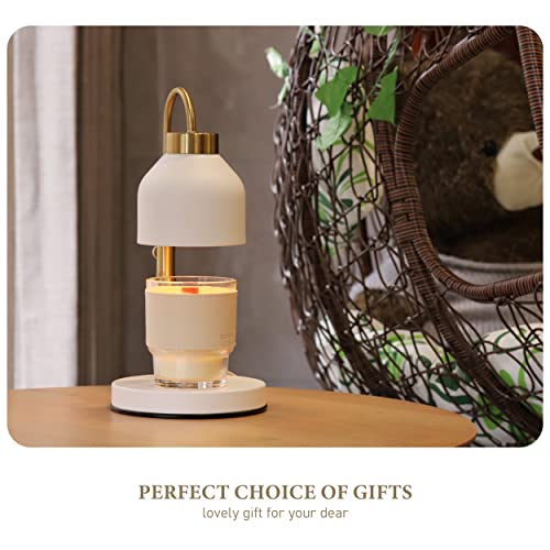 AIKUT Candle Warmer Lamp, with 2 Bulbs,Timer & Dimmer,Compatible with Large Yankee Candle Jars,3 Wick Candles,Height Adjus...