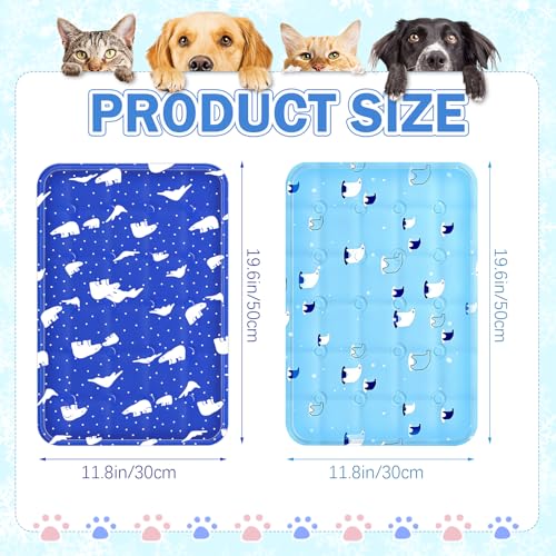 X-Kingsun 2Pcs Dog Stroller Cooling Mat for Pet Stroller Outdoor Pet Cooling Mat Waterproof Cooling Pad for Small Cat Puppy